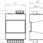 This module adds 11 monitoring inputs ON/OFF, to monitor more elements in the street lighting cabinet. Compact, it is equivalent to 4 modules and it can be easily installed on DIN Rail of the street lighting cabinet. Easy connection with the control unit.4